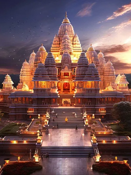 The Ram Mandir in Ayodhya is a symbol of centuries of devotion. It is a sacred place that tells the timeless story of Lord Rama and his ideals of dharma.