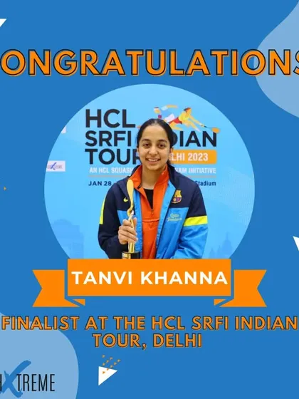 Congratulations to our student Tanvi Khanna for being a finalist at the HCL SRFI Indian Tour in Delhi.