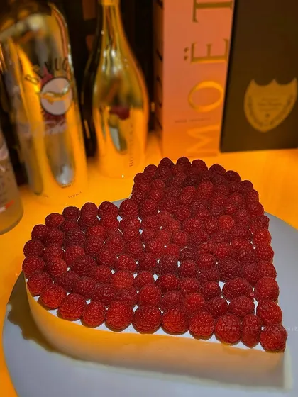 Big Birthday Love. I always wanted a heart-shaped cake for my birthday, and this year I finally made it happen. Layers of vanilla milk cake, white chocolate ganache, raspberry compote, and fresh mangoes.