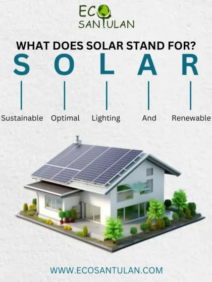 What does SOLAR stand for? Sustainable, Optimal, Lighting, And Renewable. This graphic breaks down the meaning behind the technology we are so passionate about.