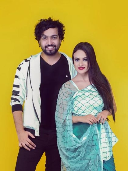 On set with Splitsvilla star Aahna Sharma. It's always fun to collaborate and create unique looks together.