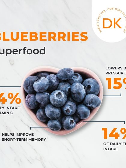 Blueberries are a true superfood. They can help lower blood pressure, improve short-term memory, and provide a significant portion of your daily fiber and Vitamin C intake.