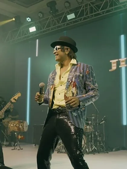 A great shot with my band during a corporate performance. Having a tight-knit crew that shares the same rhythm and passion is key to delivering an epic show every time.