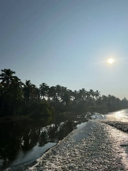 A beautiful shot from our trip to Trivandrum for a wedding gig. Performing in such a paradise setting with the Moksha All Stars was an unforgettable experience.