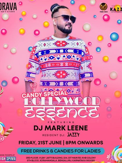 A fun, candy-themed Bollywood ladies' night at Drava.