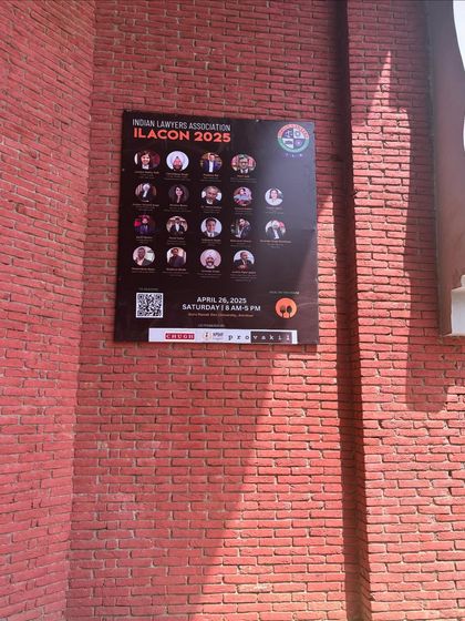 The event poster for ILACON 2025, where I was a featured speaker. It's an honor to be included among such esteemed legal professionals.