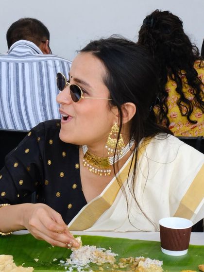 The best compliment is seeing the pure enjoyment on a guest's face. This was at a spectacular Onam Sadhya on the BIC terrace, where the food was as bright and sunny as the day.