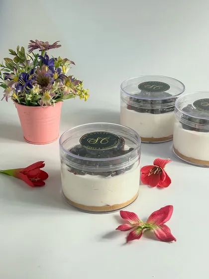 A set of my dessert tubs, ready to be delivered. They are a popular choice for corporate gifting and party favors.