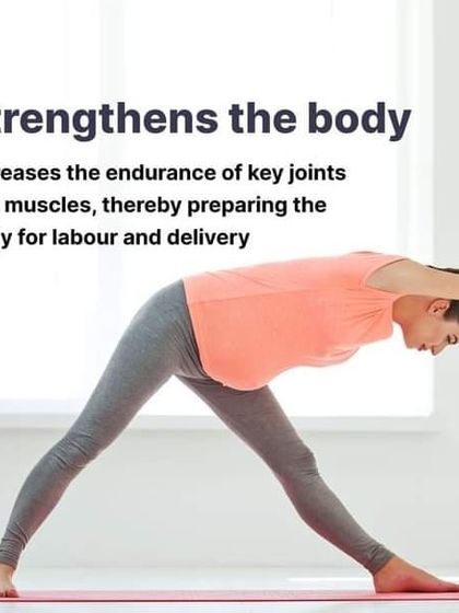Prenatal yoga strengthens key joints and muscles, preparing your body for labor and delivery.