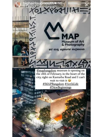 A social media post announcing the opening of MAP.