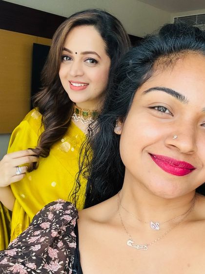 A happy selfie with Bhavana after a successful shoot. It is always an honor to work with such a graceful artist.