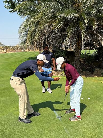 We are deeply invested in the success of all our athletes. Our team works with passion and commitment every day, using tools like the Edel Golf aim plate to refine putting technique and ensure our players feel a sense of gratitude for the process.