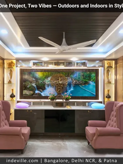 My design philosophy extends to every corner of the home. Here, I created a sleek and modern living area with custom cabinetry, ambient lighting, and statement furniture, proving that contemporary style and natural comfort can coexist beautifully.