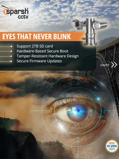 The eyes on the Chenab Bridge never blink. My cameras feature hardware-based secure boot, tamper-resistant design, and secure firmware updates, ensuring that the surveillance system is always active and uncompromised.