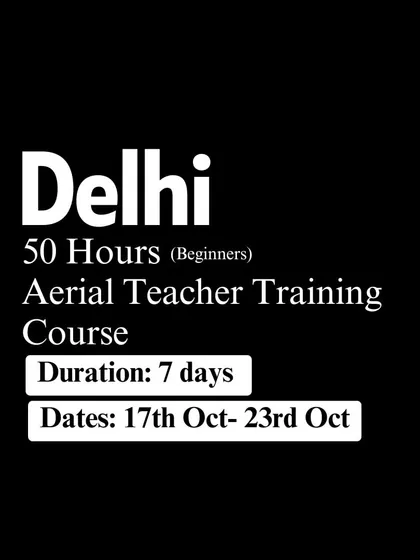 Join our 50-hour beginner certification in Delhi. In just 7 days, you will learn all the fundamental skills needed to start teaching aerial yoga with confidence.