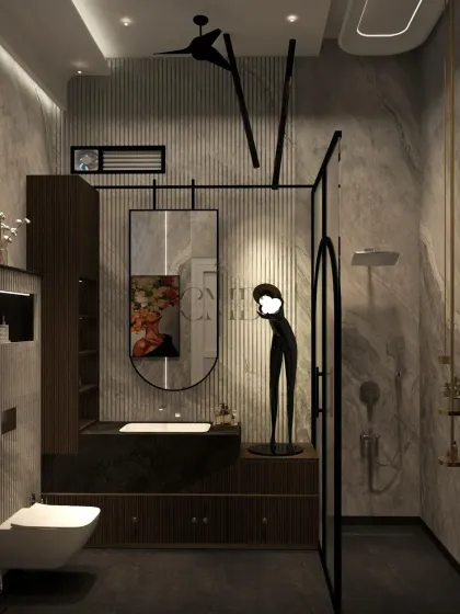 Chizzle My Designs - Turnkey Residential Interior Design Artistic Bathrooms & Powder Rooms photo 20