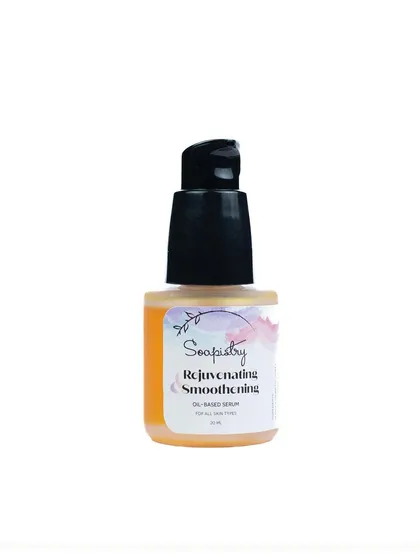 My Rejuvenating Smoothening Serum. This oil-based serum is packed with nourishing ingredients like Seabuckthorn oil to help boost collagen and reduce dryness.