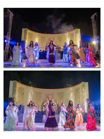 The dance floor comes alive during the Mehndi night. I arrange for professional dance troupes and coordinate performances that align with the event's theme, ensuring non-stop entertainment.
