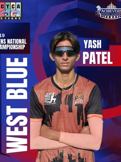 Congratulations to Yash Patel from our partner academy CYCA on his selection in the West Blue squad. Our collaborative training approach ensures players are ready for high-level competition.