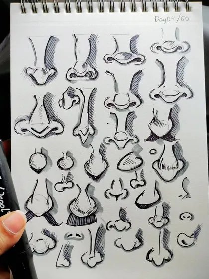 More nose studies. It might seem repetitive, but this is how I learn and grow as an artist.