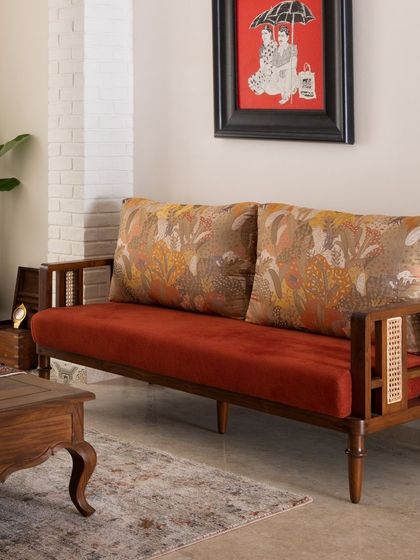 A collection of pieces from various other home projects. This includes the Avani sofa, Kaira four-poster bed, custom single beds for a kid's room, and the Madhu dining chairs, demonstrating our versatility across different styles and client requirements.