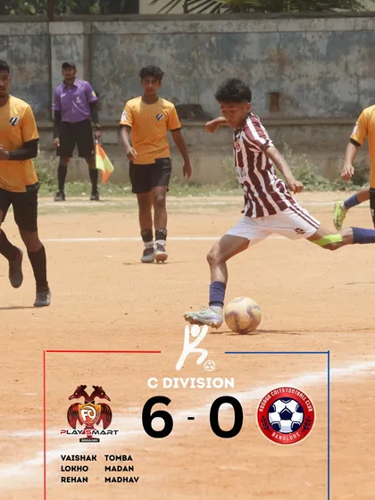 Dominance delivered. A massive 6-0 victory in the C Division League is a testament to our team's relentless attack and solid defense. We don't just play; we aim to control the game and the scoreboard.