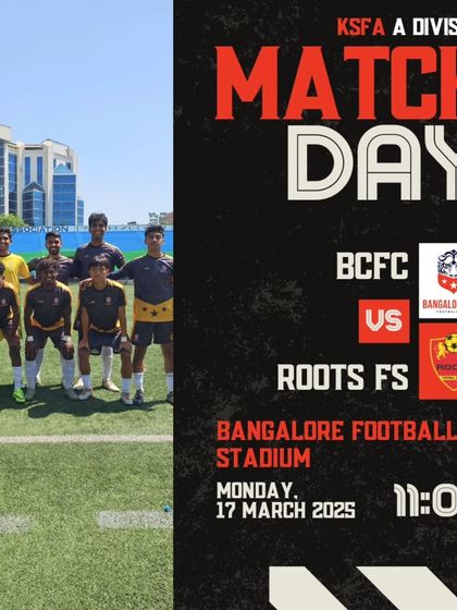 Matchday alert for our fourth match of the season against Roots FS.