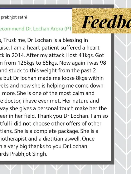 I am so grateful for feedback like this. Recovery is always a team effort, and seeing my clients achieve their health goals, like losing weight and feeling better after a major health event, is the greatest reward. Thank you for trusting me.