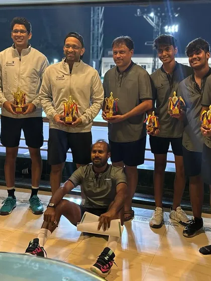 The Yellow Batch team proudly displaying their trophies. A testament to their hard work and our coaches' guidance.