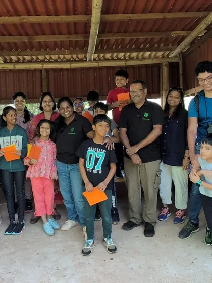 Weekends in nature with our wonderful community. This happy group shot captures the joy and connection we foster at our events.