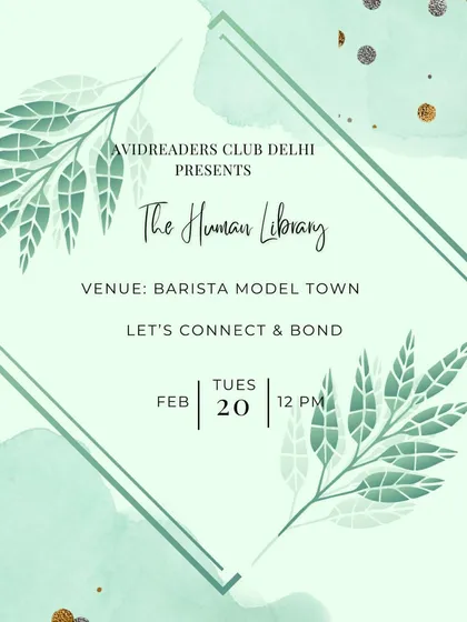 Announcing our Human Library session, where we invite you to connect, bond, and listen to real stories from real people. This is a space where difficult questions are appreciated and answered with honesty.