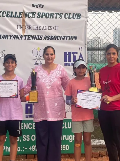 My students Vridhhi Mehrotra and Aaryana Rathi, both just 11 years old, after reaching the finals of a prestigious U14 Championship Series tournament. A remarkable achievement against older competitors.