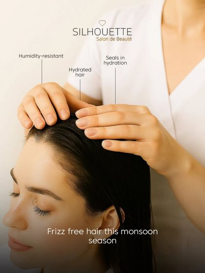 Achieve frizz-free hair this monsoon season. Our treatments seal in hydration, leaving hair hydrated and humidity-resistant.