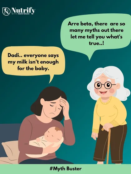 Many new mothers worry their milk isn't enough for the baby. Let me tell you what's true and bust the myths that cause unnecessary stress. Your body is amazing, and I'm here to support you with facts.