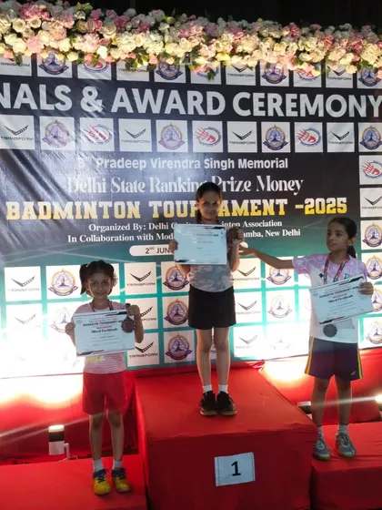 Our youngest champions, Shravya and Vriddhi, dominating the Girls Singles Under 9 category at the Delhi State 2025 tournament. The future of our academy is bright.