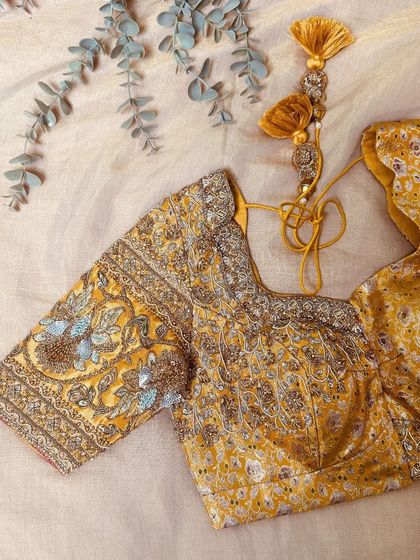 Blouse House by Mahitha Prasad - Custom Blouse Design & Embroidery A Closer Look: The Art of Embroidery photo 49