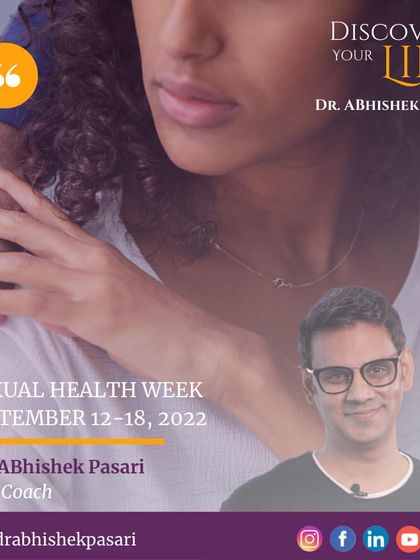 Sexual Health Week is a reminder to treat our sexual health with the same importance as any other aspect of our well being. In my practice, I address issues related to healthy relationships and intimacy in a confidential and supportive environment.