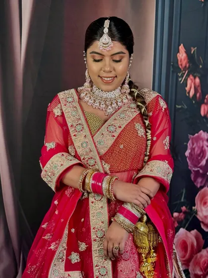 A beautiful, candid moment of the bride on her special day.