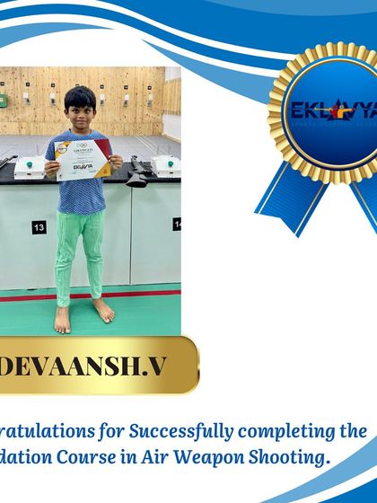 Congratulations to Devaansh V. for completing the Foundation Course in Air Weapon Shooting. We are proud to be a part of his journey.