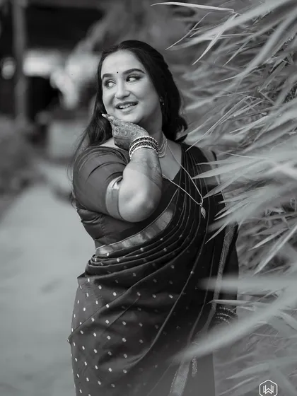 A timeless black and white portrait. This shows that a great makeup look is just as impactful in monochrome.