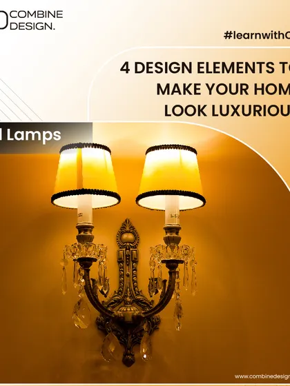 Learn with CD: Wall lamps create a warm and inviting ambiance. They are a key element in creating a luxurious feel.