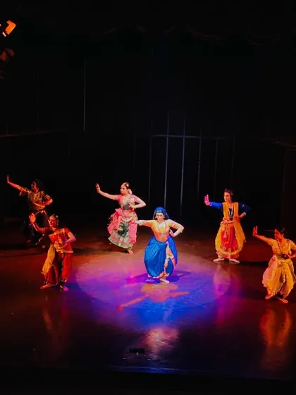 The stage design and lighting are crucial for setting the mood. Here, you can see how we use focused lighting to create dramatic moments and guide the audience's attention during "The Wheel of Choices."