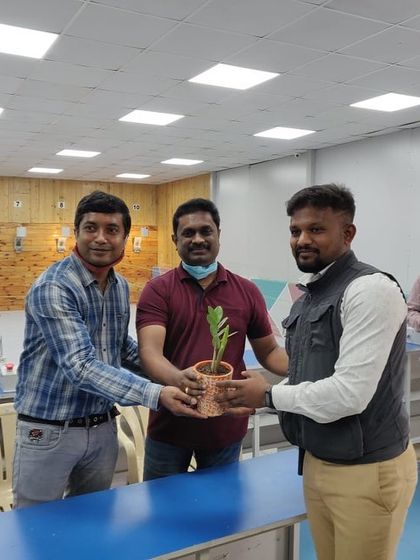 As a token of appreciation, we presented participants with small plants during one of our academy events, symbolizing growth and nurturing talent.