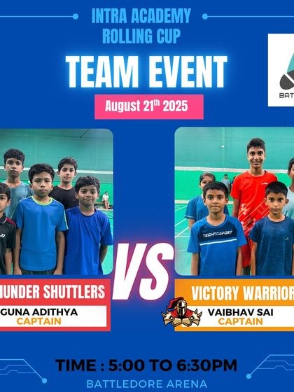 Manoj Kumar - Badminton Coaching for Kids & Youth Intra-Academy Rolling Cup photo 3