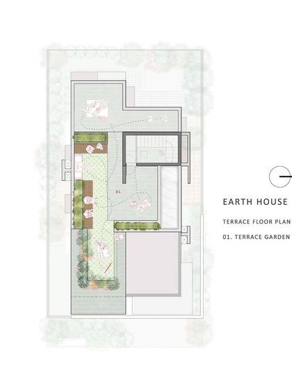 A duplicate of the "Earth Villa" terrace garden plan.