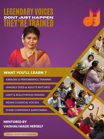 Whether you want to master Hindustani classical vocals, sing your favorite Bollywood songs, perform ghazals with emotion, or just have fun with karaoke, I have a course for you. My training is designed to build a strong foundation that applies to any style you choose.