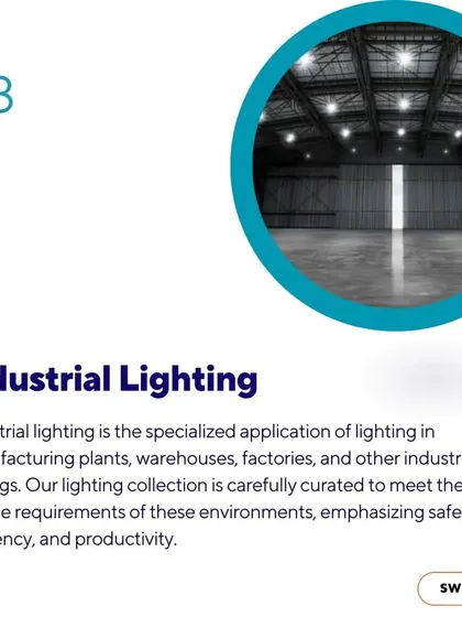 In industrial settings like factories and warehouses, lighting is critical for safety and productivity. Our collection of industrial lighting is curated to meet these unique requirements, emphasizing durability, energy efficiency, and powerful, consistent illumination.