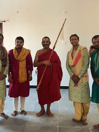 Humbled and blessed to perform for HH Swami Chinna Jeeyar ji on his holy birthday. A moment of peace and spirituality.
