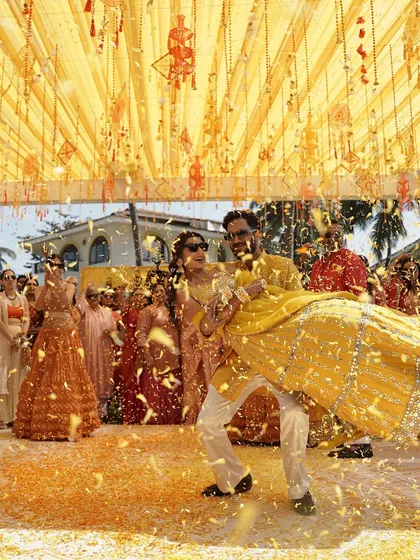 More moments from our colorful Haldi and Mehendi events, capturing the joy, laughter, and beautiful details.