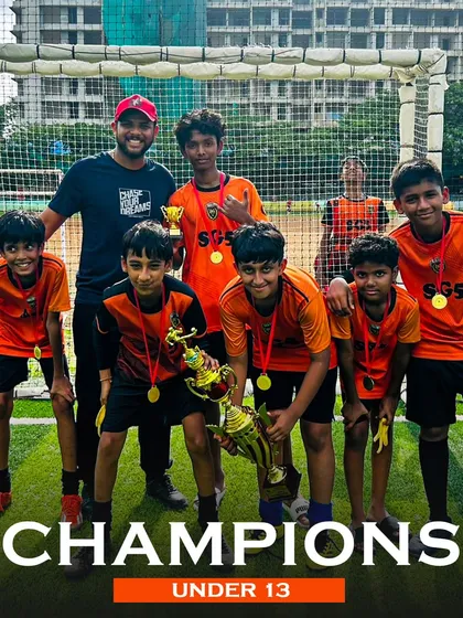 Pure joy and pride. Our Under 13 champions celebrating a well deserved tournament win.
